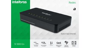 SWITCH INTELBRAS 8 PORTAS NAO GERENCIAVEL SF 800Q+